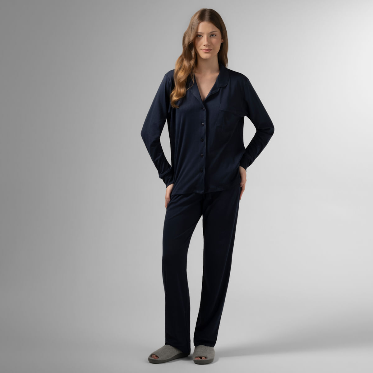 08 04 0011 Pijama Aurora Longo Marinho 005